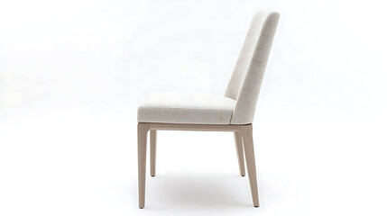 Fototapeta premium A white chair with a patterned seat