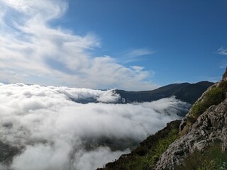 Above the clouds on Buachaille Etive Mor, Glencoe, Scotland