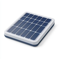 Portable solar panel charger for outdoor use, centered on a clean white background