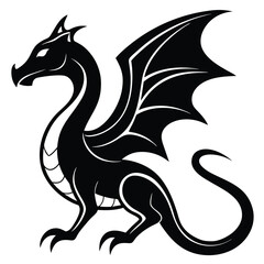 The Mythical Dragons From Ancient Lore to Modern Fantasy and Medical Symbolism. dragon vector icon logo