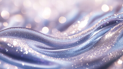 Modern luxury acrylic shiny bokeh glitters background, fresh and crystal clear geometric curved fluid liquid background, A background with dots on a wave geometric lines, glitters or bokeh background.