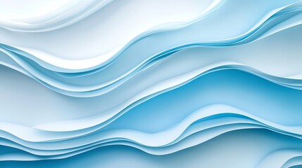 Abstract Blue Wave Layers Design Background