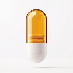 n antiviral pill bottle with a sleek design, centered on a clean white background