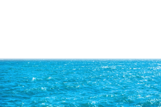 Sea water in PNG isolated on transparent background