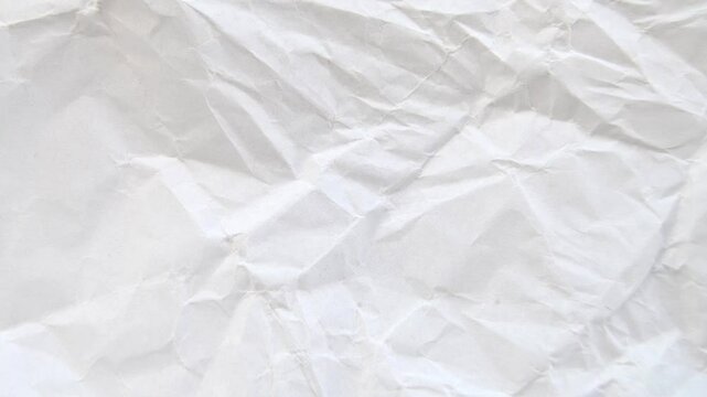 white crumpled paper