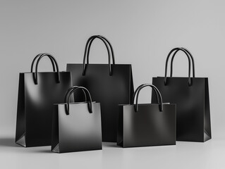 set of shopping bags