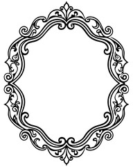 Decorative vintage frames frame with ornament
