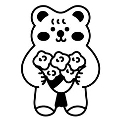 love bear flower
