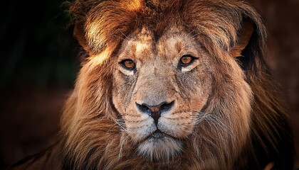 Naklejka premium close up of a lion