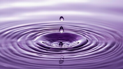 Purple Water Drop Ripple