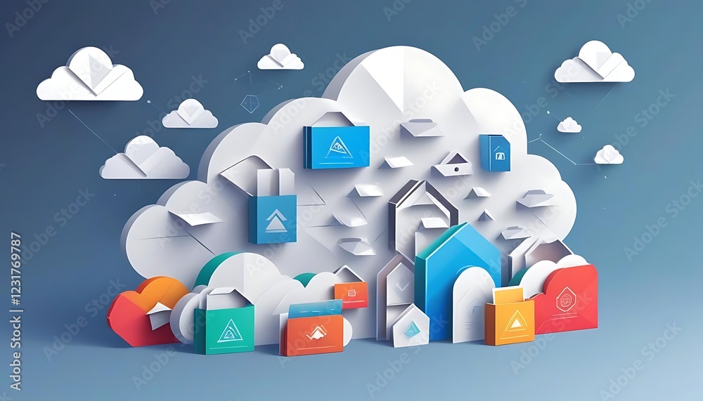 Poster cloud-based data storage and file management system