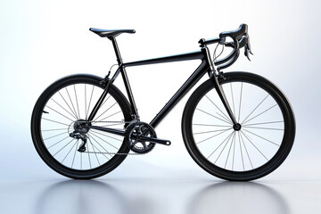 Fototapeta premium Racing bicycle with aerodynamic frame, ideal for sports and fitness themes