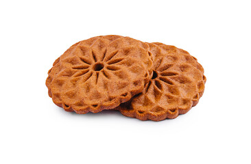 Traditional decorative cookies made with intricate patterns and rich brown color, showcasing a delightful cultural treat