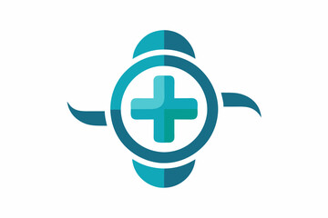 caduceus symbol isolated on white