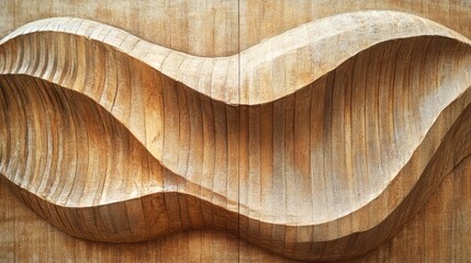 Gentle Wood Grain Patterns in Soft Focus Lighting

