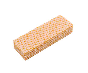 Crisp and airy wafer cookie resting on a flat surface ready for snacks or desserts