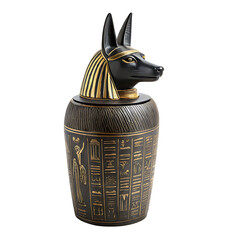 Anubis canopic jar   illustration on white background