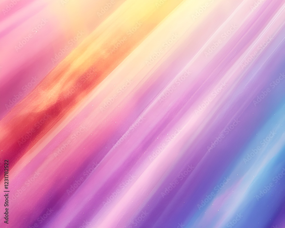 Sticker bright pastel gradients blending seamlessly with soft glowing light effects and subtle textures
