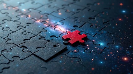 A Single Red Jigsaw Piece Completing a Dark Cosmic Puzzle The Final Solution