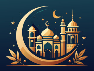 illustration of mosque