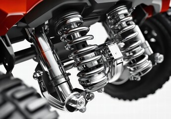 Obraz premium A close up of the springs of a vehicle
