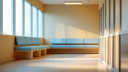 Simple soft focus of a calm, peaceful healthcare environment, perfect for adding stress management or mental health tips