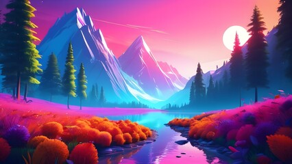 Nature background 3D 
