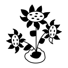 Nasturtium or Orange Troika isometric outline concept, Wood Lilies or Torch Flower vector icon design, Lawn and Gardening symbol, Farm Plant sign, agriculture and horticulture equipment illustration