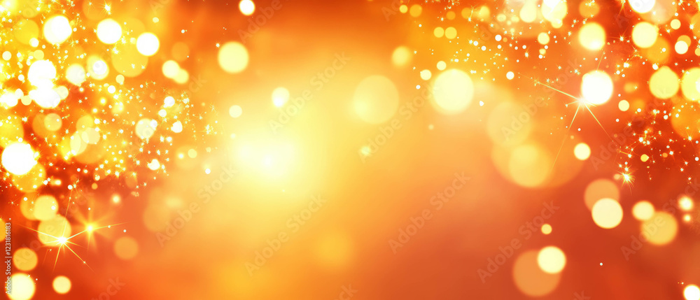 Poster bright fiery sparks create a dynamic abstract background for branding or text placement