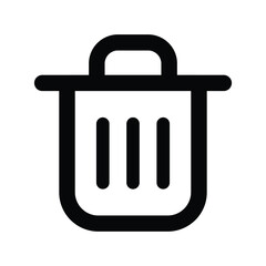 Trash Icon vector stock illustration