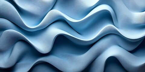 Obraz premium Abstract blue waves, flowing design, textured background, website banner (1)