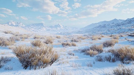 Wilderness Snow, Barren Cold, Snowy Mountains