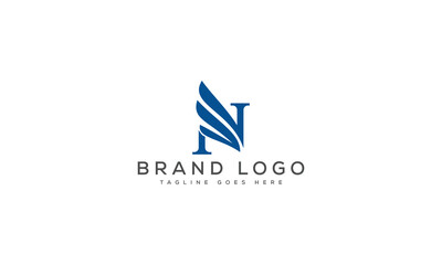letter N logo design vector template design for brand.