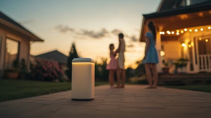 Smart Recycling Bin with LED Light Feature