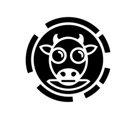 Cow or bull logo
