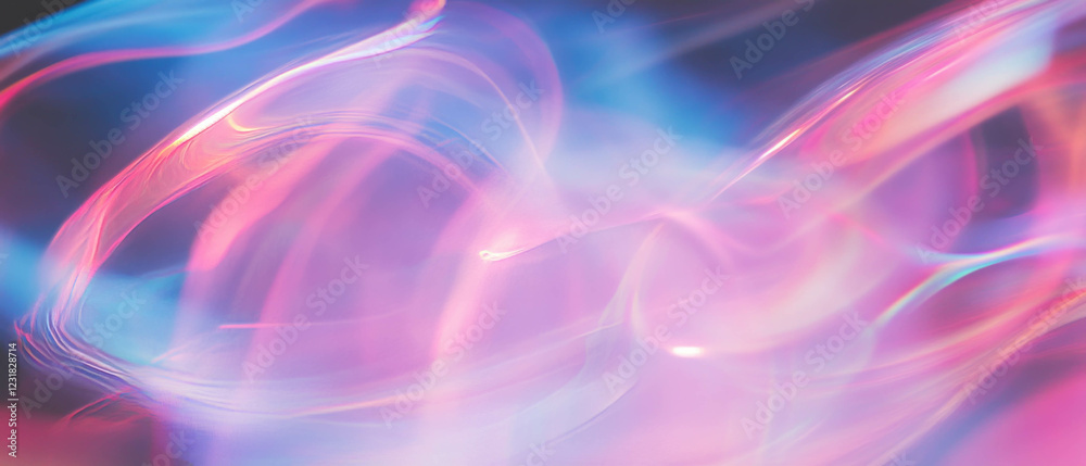 Poster bubbles in motion creating dynamic trails against a dark backdrop