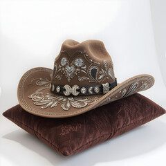 cowboy hat isolated on white