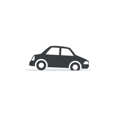 Fototapeta premium vector flat design illustration of a flat, punctured car tire.