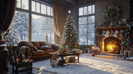 Winter Holidays in Snow 16K Resolution Ultra Photorealistic
