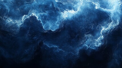 Dynamic ocean waves crash in turbulent sea abstract art nature aerial view serenity