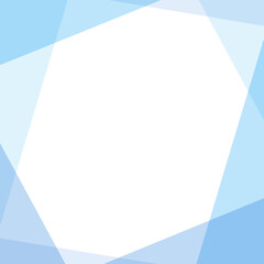 シンプルな青色の幾何学模様フレーム