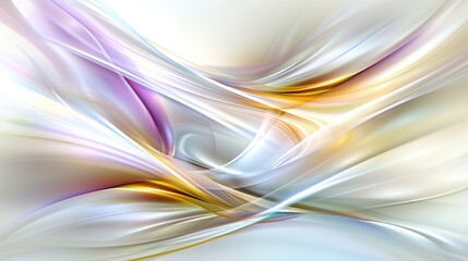 Abstract Swirling Hues: A Symphony of Pastel and Gold