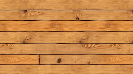 Naklejka premium A rustic seamless pattern with textured wood planks in a realistic style, using warm browns and grays, with visible grain and knots, showing a horizontal layout.
