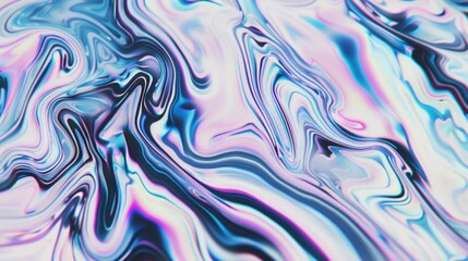 Fototapeta premium Abstract Liquid Marble Swirls: A Kaleidoscope of Blue, Pink, and White