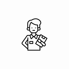 driving examiner icon sign vector