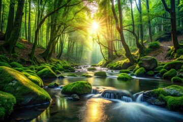 Breathtaking creekside woodland landscapes captured on a smartphone.
