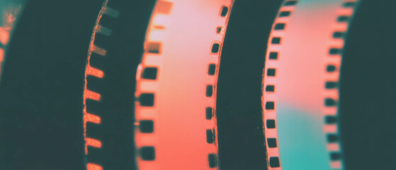 Fototapeta premium Film overlay texture with fading colors and nostalgic effect on a dark background