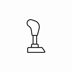gear shifter icon sign vector