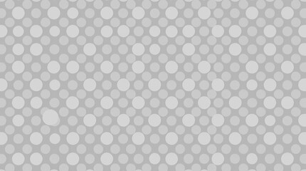 Fototapeta premium A simple seamless pattern of repeating small circles in various shades of gray, rendered in a minimalist style with a subtle gradient effect, conveying a sense of calm simplicity and p.