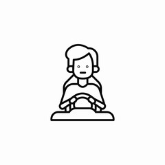 vehicle driving icon sign vector